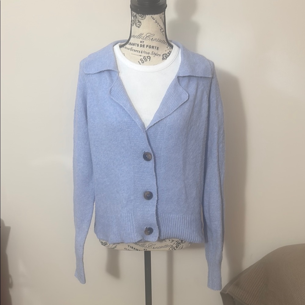 Pink Rose Cardigan Sweater